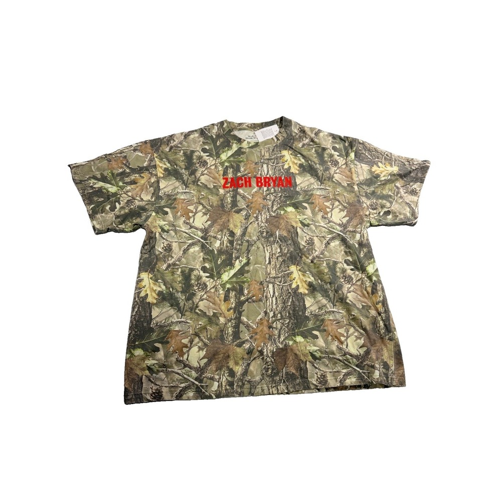 Zach Bryan With Heaven on Top Camo Tour Tee 2XL Official From Tampa 3/14/26